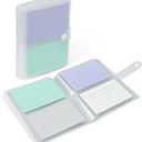 Large 5x7 Index Card Holder Binder with Clear Plastic Sleeves 200 Pocket Card Organizer for Index Cards, Flashcards, Postcards, Recipe Cards, Photos, and Study Notes Small Storage Album