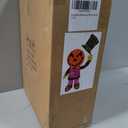 Animated Halloween Decorations, Hat-Tipping Light Up 3D Pumpkin Greeter