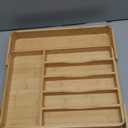 SMIRLY Silverware Drawer Organizer  Bamboo Kitchen Drawer Organizer, Adjustable Utensil Holder and Cutlery Tray, Drawer Dividers for Flatware and Kitchen Utensils | Adjustable, Drawer Dividers, Flatware, Kitchen Utensils (8 Slot, Natural)