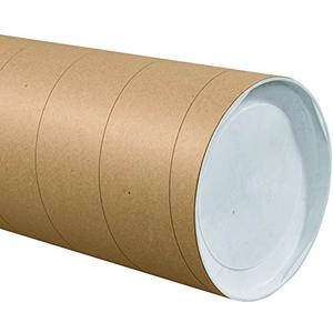 BOX USA BP8036KHD Jumbo Mailing Tubes, 8" x 36", Kraft (Pack of 9)