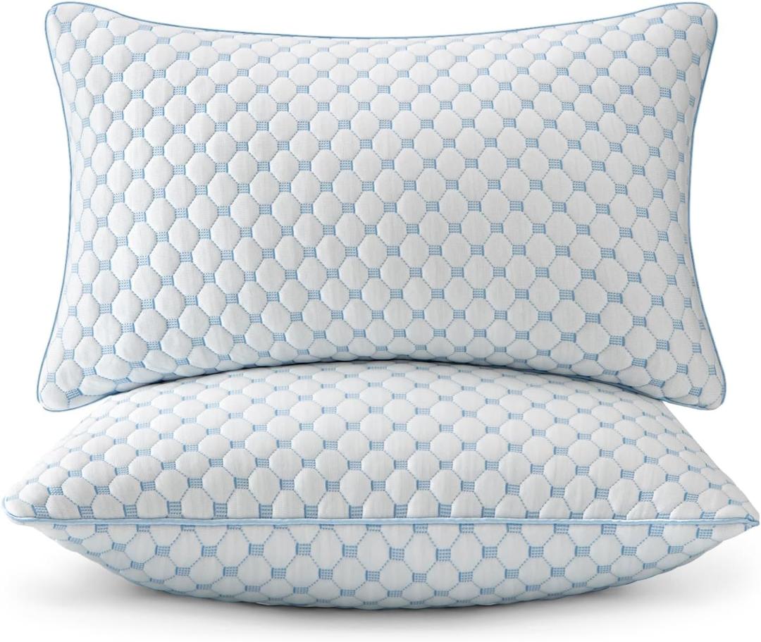 MIULEE 12x20 Pillow Inserts, Memory Foam Cooling Set of 2 Decorative Throw Pillows,Adjustable Premium Stuffer for Sofa Couch Bed and Living Room