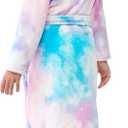 Giggling Getup Christmas Kids Robes, Hooded Girls Bath Robe, Girls Christmas Pajamas (S)