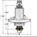 GY20454 Spindle Fit for John Dee re Mower - Spindle Assembly Fit for John Dee re LA135 LA115 LA125 LA145 LA105 LA130 D140 D130 D105 D110 L110 X110 42" 48" Lawn Mower Tractor, Replace GY20962