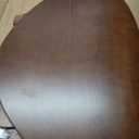 Solid Wood Triangle Coffee Table, 35.4"x22.8"x16.5" Walnut Center Table for Living Room