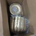 2 Pcs Metal Compote Bowl for Centerpiece Flower Holder Small Compote Vase Indoor Outdoor Flowers Fruits Plant for Christmas Wedding Home Party Decoration (Medium,Gold Bronze)