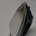 Hamilton Beach Steam Iron for Clothes & Garment Steamer with Smooth Press Stainless Steel Soleplate, 1200 Watts, 8 Retractable Cord, Black (14214)