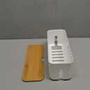 Changsuo Cable Management Box Small White, Extension Cord Organizer for Power Stripe Surge Protector Wire Management Concealer Cover Hider for Desktop Home Office Kitchen (White)