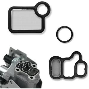 Solenoid Gasket Valve Cover Set, olenoid Valve Replacement Parts. Compatible with Honda Civic Accord CR-V Element Fit, Acura RSX TSX, 15845-RAA-A01 15815-RAA-A02 91319-PAA-A01