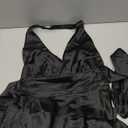 Lulus Women's Darcey Tie Back Mini Dress (Black) Small 