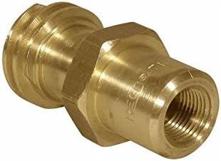 REGO 7141M Thread Valve Forklift LPG Gas Tank Replacement Connector Connection 3/8" NPT Female Inlet x 1-1/4"