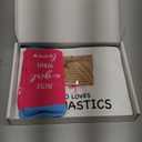 5 Pcs Gymnastics Gifts for Women Party Favors Players Team Gift Players Makeup Bag Necklace Earrings Socks for Women Birthday Decorations Valentine Athlete Gifts Sport Stuff Accessories