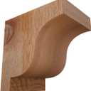 Ekena Millwork COR04X06X06NEW00RWR 4"W x 6"D x 6"H Newport Rough Sawn Corbel, Western Red Cedar