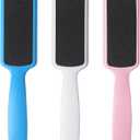 Fu Store Pedicure Foot Files Callus Remover with Double Sided Feet Rasp for Dead Skin Professional Scrubber for Feet (3 Pack) (Blue, White, Pink)