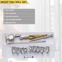 Stainless Steel M6 Jack Nut with Installation Tool Threaded Insert Petal Nuts Nutserts Jacknut Srew Anchor Spider Rivnut Blind for Plastic Polywood Pressboard Hardboard