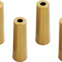 4PCS Metal Chair Leg Cap, TTZEZE Furniture Leg Bottom Covers Chair Feet Tips Round Floor Protector Caps Decorative Deluxe Hardware for Table Sofa Cabinet Dresser Closet Wardrobe Legs 23.5*33*H100