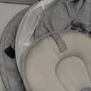 LAREX Baby Swing Infant Swing Electric Toddler Baby Rocker Portable for Newborn Boy Girl, 5 Sway Speeds with Remote Control, 10 Preset Melodies and Bluetooth, 0-6 Months Max 20 Lbs (Black)