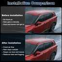Out-Channel Window Rain Guards for Nissan Rogue 2021-2025 Window Visor Black Rain Shields Deflectors for Rogue Accessories S SV SL 4PCS (for 21-25)