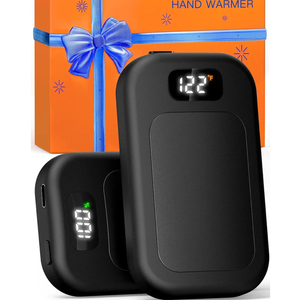 AI Hand Warmers Rechargeable 2 Pack, 3 Heat Levels (104–121°F), Real-Time Temp & Battery Display, Electric Hand Warmers, Fast Heating, Fits in Gloves/Pocket, Gifts for Women & Men