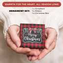 2 x TUMSHANIP German Shepherd Ornament - German Shepherd Christmas Ornaments - Dog Gifts for Women Men, Dog Lovers Gifts - Dogs Ornaments 2025 - Acrylic Christmas Ornament 2025