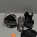 Sunany Inflatable Foot Rest Pillow , Adults Airplane Travel Pillow-Adjustable Height Cushions,for Kids to Sleep While Traveling,Suitable for Office, Home and Any TravelBlack (1 Pack)