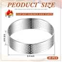 Uncle Jack Professional Stainless Steel Round Food Tower Presentation Cooking Rings with Food Press