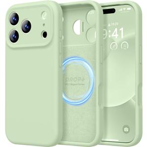 LOVE 3000 Designed for iPhone 17 Pro Case, Premium Silicone [Compatible with Magsafe][Soft Anti-Scratch Microfiber Lining] Shockproof Protective Phone Case for Men Women 6.3", Matcha