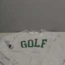 Golf Tee Sporty 90s Athleisure Vintage Golf Club Aesthetic Sweatshirt (S, Grey)