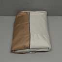 Round Outdoor Table Cover Waterproof Heavy Duty Patio Furniture Covers, Round Patio Table Chair Set Covers - 42" Dia x 28" H (Beige & Brown)