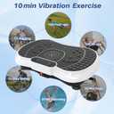Bigzzia Vibration Plate Exercise Machine for Weight Loss 100-Speed Platform with Remote & Resistance Bands, 450 lbs Capacity Quiet Full Body Workout for Lymphatic Drainage at Home