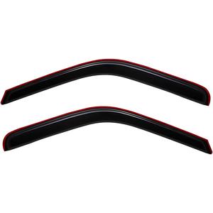 Lightronic Extra Durable In-Channel Auto Vent Window Visor, Fits 1999-2016 Ford F-250, F-350 & F-450 Super Duty, Regular/SuperCab/Crew Cab, UV-Protect Rain Guard, Original Wind Deflector, Smoke, 2-Pcs