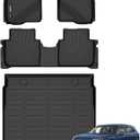 Binmotor-Floor Mats & Upper Cargo Liner Set for Honda CRV 2023-2025 2026 (Include Hybrid), CRV All Weather Car Mats for Honda CR-V Hybrid Accessories 2025 CRV Trunk Mat Cargo Mat