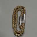 NICEEC 2 Pack Mini Magnetic Curtain Tiebacks Modern Simple Style Drape Tie Backs Elegant Decorative Weave Rope Curtain Holdbacks for Home & Office Thin Window Draperies (Bronze)