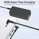 Replacement for HP Laptop Charger 65W 45W Computer Charger Smart Blue Tip Power Adapter