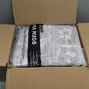 6x9 Area Rugs for Living Room, Stain Resistant Washable Rugs for Dining Room, Floral Vintage Non-Slip Gray Thin Area Rug(Grey, 6'x9')