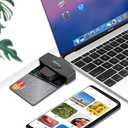 Type C CAC Reader, DOD Military USB C Common Access CAC Card Reader, Mini Portable USB Smartfold Type C Smart Card Reader SIM Card Reader Compatible with Windows, Mac OS