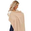 PPOGOO Muslin Nursing Cover for Baby Breastfeeding, Breathable Privacy Nursing Covers for Mom 100% Cotton Breastfeeding Cover with Rigid Hoop for Mother Nursing Apron (Brown)