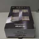 tewei Up and Down Outdoor Lights Exterior Wall Light Fixture, 3-Layer Black Modern Outdoor Lights for House, IP65 Waterproof Aluminum Exterior Wall Sconce for Porch Garage, Warm White 3000K, 2 Pack