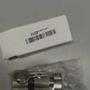 60MM Solid Brass Lock Cylinder with 3 Brass Keys Satin Nickel Color Cylinder Door Lock Replacement (Color:Satin Nickel, 60MM-Thumbturn,Material: Brass)