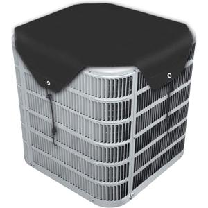 Winter Air Conditioner Covers For Outside Units, Waterproof Central Cover Sturdy Covers Ac Defender, Heavy Duty Top Ac Cover for Outdoor (Black 40 x 40 Inch)