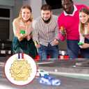 Cunno 15 Pcs Derby Medals with Award Certificate Race Car Trophy Gold Metal Award Medal with Neck Ribbon Prizes Winner Champion Trophies Prize Event Tournament Gifts