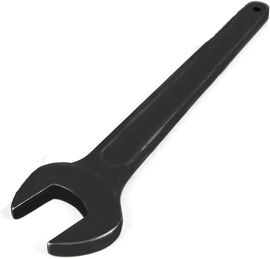 Single Open Ended Spanner, Heavy Duty Flat Compression Fitting Spanner for Home and Outdoor Repairing (24mm)