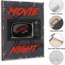 Horror Movie Canvas Wall Art Print For Bathroom Bedroom Living Room Framed Canvas Poster Picture Painting Hotel Restaurant Bar Office Home Wall Decor 12x16 Inch