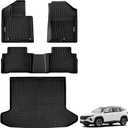 Floor Mats & Cargo Liner Compatible with 2022-2026 Hyundai Tucson(Not for Hybrid),TPE All Weather Floor Liners & Cargo Mat 4pcs Full Set Tucson Accessories Black