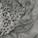 FY FIBER HOUSE Flannel Fleece Throw Blanket, Lightweight Cozy Plush Microfiber Bedspreads for Adults,90"X108",Grey Leopard