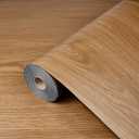 Peel and Stick Floor Tiles Brown Set of 15.7 x 118 Inches Wood Grain Vinyl Flooring roll, Self-Adhesive Waterproof Floor Roll for Kitchen,Bathroom,Rental, Easy Install and Removable