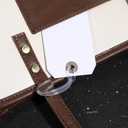 2 x 60 Pcs Clear Plastic Luggage Tag Loop Straps 5.9 Inch Tag Loops Transparent Name Tags Loop for Bag Tags ID Card Badge Holders