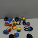 Libima 21 Pack Multicolored Assorted Woven Kickball Knitted Kick Balls Crochet Geometric Pattern Hacky Ball, Woven Kindergarten Toys for Indoor Outdoor Carnival Supplies