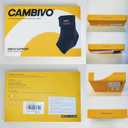 CAMBIVO Ankle Brace for Women & Men, Compression Ankle Support for Sprain & Strain, Achilles Tendonitis, Plantar Fasciitis & Recovery, Ankle Sleeve for Running, Basketball, Football, Daily Use (Small, New Black (Right Foot))