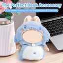 17cm Doll Clothes(No Doll) Furry 2-Piece Clothes Set Stylish Dolls Shark Clothes Blue Accessories Cute Outfits (Blue Shark Suit, 17cm)