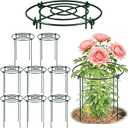 DAYUMKOU 8 Pack Peony Cages and Supports, 14" D x 24" H, 8pc 14"x24"